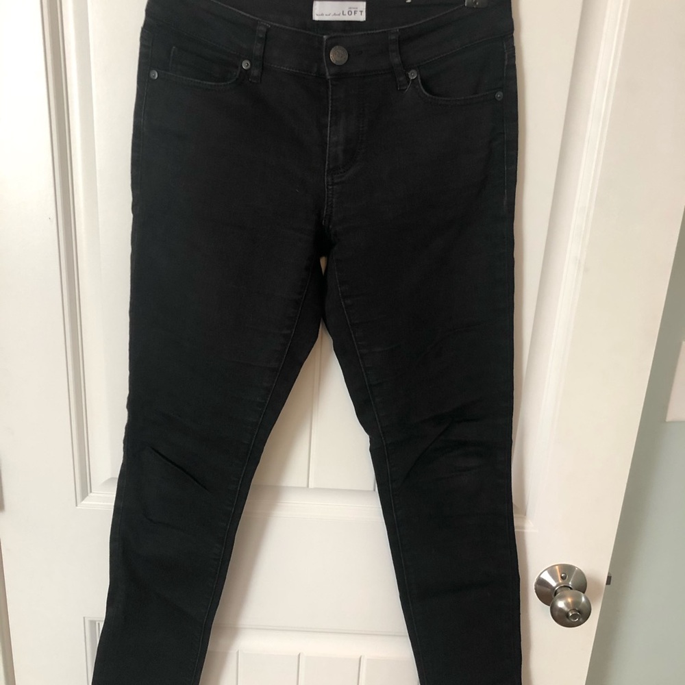 LOFT black modern skinny jean